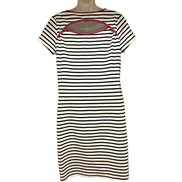 A Pea in the Pod Women’s Small Maternity Striped Short Sleeve T Shirt Dress - Picture 2 of 6